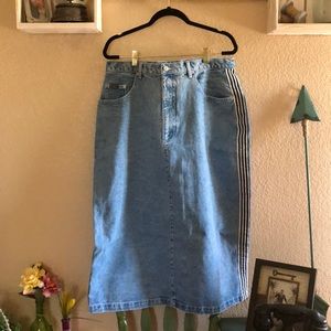Revolt Midi Denim Skirt